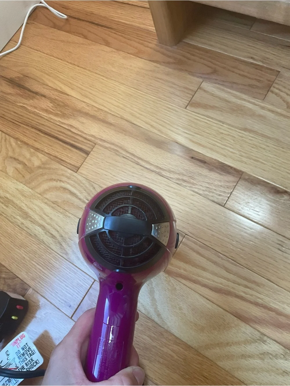 Purple Conair Infinitipro Compact Women’s Hair Dryer - Lightweight Styling Tool